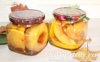 Персики в сиропе с корицей рецепт