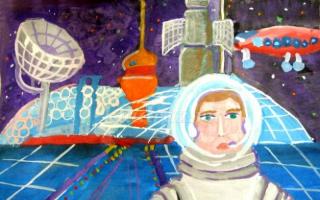 A fantastic fairy tale about space for schoolchildren