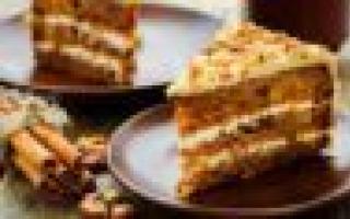 Carrot cake: master class Carrot cake recipe from and Litvak